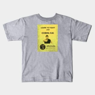 Learn To Fight Flyer Cobra Kai Kids T-Shirt